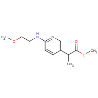 1419604-81-1 methyl 2-[6-(2-methoxyethylamino)pyridin-3-yl]propanoate chemical structure