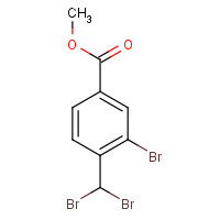 1001200-40-3 methyl 3-bromo-4-(dibromomethyl)benzoate chemical structure