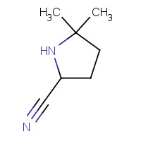 65320-65-2 5,5-dimethylpyrrolidine-2-carbonitrile chemical structure