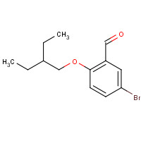 1444177-07-4 5-bromo-2-(2-ethylbutoxy)benzaldehyde chemical structure