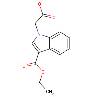 1386456-58-1 2-(3-ethoxycarbonylindol-1-yl)acetic acid chemical structure