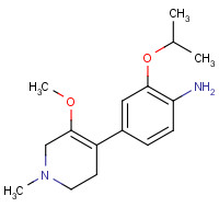 1462950-53-3 4-(5-methoxy-1-methyl-3,6-dihydro-2H-pyridin-4-yl)-2-propan-2-yloxyaniline chemical structure