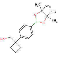 1398331-84-4 [1-[4-(4,4,5,5-tetramethyl-1,3,2-dioxaborolan-2-yl)phenyl]cyclobutyl]methanol chemical structure