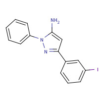 1017781-35-9 5-(3-iodophenyl)-2-phenylpyrazol-3-amine chemical structure