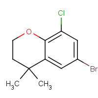 1350761-25-9 6-bromo-8-chloro-4,4-dimethyl-2,3-dihydrochromene chemical structure
