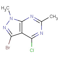 1276056-74-6 3-bromo-4-chloro-1,6-dimethylpyrazolo[3,4-d]pyrimidine chemical structure