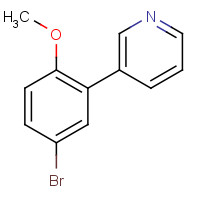 223922-30-3 3-(5-bromo-2-methoxyphenyl)pyridine chemical structure