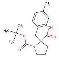 351002-82-9 2-[(4-methylphenyl)methyl]-1-[(2-methylpropan-2-yl)oxycarbonyl]pyrrolidine-2-carboxylic acid chemical structure