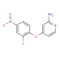 864244-67-7 4-(2-fluoro-4-nitrophenoxy)pyridin-2-amine chemical structure