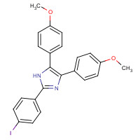 413575-20-9 2-(4-iodophenyl)-4,5-bis(4-methoxyphenyl)-1H-imidazole chemical structure