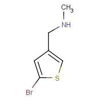 814255-84-0 1-(5-bromothiophen-3-yl)-N-methylmethanamine chemical structure