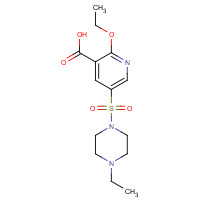 247582-73-6 2-ethoxy-5-(4-ethylpiperazin-1-yl)sulfonylpyridine-3-carboxylic acid chemical structure