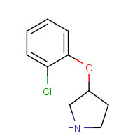 946715-25-9 3-(2-chlorophenoxy)pyrrolidine chemical structure