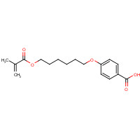 91652-00-5 4-[6-(2-methylprop-2-enoyloxy)hexoxy]benzoic acid chemical structure