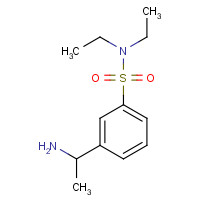 317829-67-7 3-(1-aminoethyl)-N,N-diethylbenzenesulfonamide chemical structure