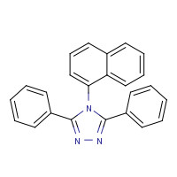 16152-10-6 4-naphthalen-1-yl-3,5-diphenyl-1,2,4-triazole chemical structure