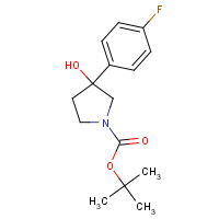 1003560-58-4 tert-butyl 3-(4-fluorophenyl)-3-hydroxypyrrolidine-1-carboxylate chemical structure