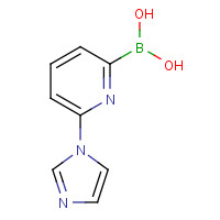 1163707-69-4 (6-imidazol-1-ylpyridin-2-yl)boronic acid chemical structure