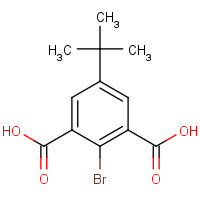 64395-03-5 2-bromo-5-tert-butylbenzene-1,3-dicarboxylic acid chemical structure