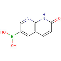1426221-34-2 (7-oxo-8H-1,8-naphthyridin-3-yl)boronic acid chemical structure