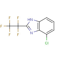 1292369-79-9 4-chloro-2-(1,1,2,2,2-pentafluoroethyl)-1H-benzimidazole chemical structure