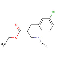 886366-08-1 ethyl 2-[(3-chlorophenyl)methyl]-3-(methylamino)propanoate chemical structure