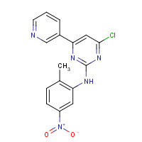 1016637-24-3 4-chloro-N-(2-methyl-5-nitrophenyl)-6-pyridin-3-ylpyrimidin-2-amine chemical structure