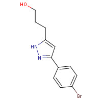 125161-02-6 3-[3-(4-bromophenyl)-1H-pyrazol-5-yl]propan-1-ol chemical structure