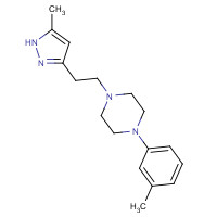 20326-13-0 1-(3-methylphenyl)-4-[2-(5-methyl-1H-pyrazol-3-yl)ethyl]piperazine chemical structure
