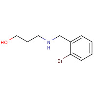 40616-65-7 3-[(2-bromophenyl)methylamino]propan-1-ol chemical structure