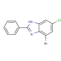 16429-41-7 4-bromo-6-chloro-2-phenyl-1H-benzimidazole chemical structure