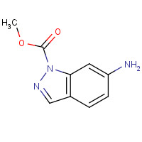 500881-33-4 methyl 6-aminoindazole-1-carboxylate chemical structure