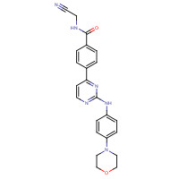 1056634-68-4 N-(cyanomethyl)-4-[2-(4-morpholin-4-ylanilino)pyrimidin-4-yl]benzamide chemical structure