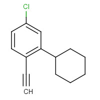 1282582-98-2 4-chloro-2-cyclohexyl-1-ethynylbenzene chemical structure