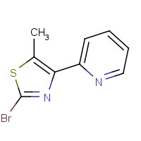 886370-92-9 2-bromo-5-methyl-4-pyridin-2-yl-1,3-thiazole chemical structure