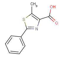 113366-43-1 5-methyl-2-phenyl-1,3-thiazole-4-carboxylic acid chemical structure