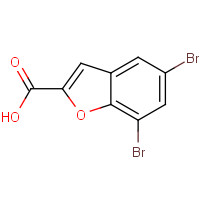 90415-17-1 5,7-dibromo-1-benzofuran-2-carboxylic acid chemical structure
