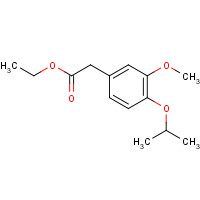 1256581-66-4 ethyl 2-(3-methoxy-4-propan-2-yloxyphenyl)acetate chemical structure