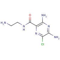87663-03-4 3,5-diamino-N-(2-aminoethyl)-6-chloropyrazine-2-carboxamide chemical structure