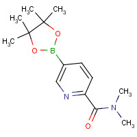 1006876-27-2 N,N-dimethyl-5-(4,4,5,5-tetramethyl-1,3,2-dioxaborolan-2-yl)pyridine-2-carboxamide chemical structure