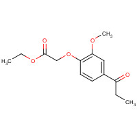 519168-16-2 ethyl 2-(2-methoxy-4-propanoylphenoxy)acetate chemical structure