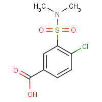 59210-61-6 4-chloro-3-(dimethylsulfamoyl)benzoic acid chemical structure