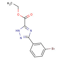 1089179-34-9 ethyl 3-(3-bromophenyl)-1H-1,2,4-triazole-5-carboxylate chemical structure