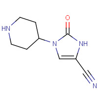 902133-88-4 2-oxo-3-piperidin-4-yl-1H-imidazole-5-carbonitrile chemical structure