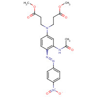 68248-10-2 methyl 3-[3-acetamido-N-(3-methoxy-3-oxopropyl)-4-[(4-nitrophenyl)diazenyl]anilino]propanoate chemical structure