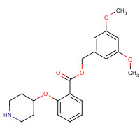 1443208-40-9 (3,5-dimethoxyphenyl)methyl 2-piperidin-4-yloxybenzoate chemical structure