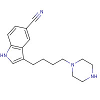 692756-91-5 3-(4-piperazin-1-ylbutyl)-1H-indole-5-carbonitrile chemical structure