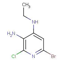 913642-08-7 6-bromo-2-chloro-4-N-ethylpyridine-3,4-diamine chemical structure