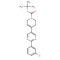 1314392-00-1 tert-butyl 4-[2-(3-chlorophenyl)pyrimidin-5-yl]-3,6-dihydro-2H-pyridine-1-carboxylate chemical structure
