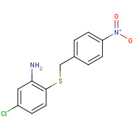 74462-20-7 5-chloro-2-[(4-nitrophenyl)methylsulfanyl]aniline chemical structure